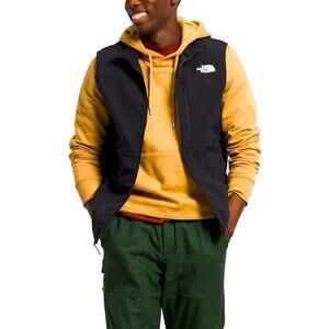 The North Face Black Vest with Yellow W Logo